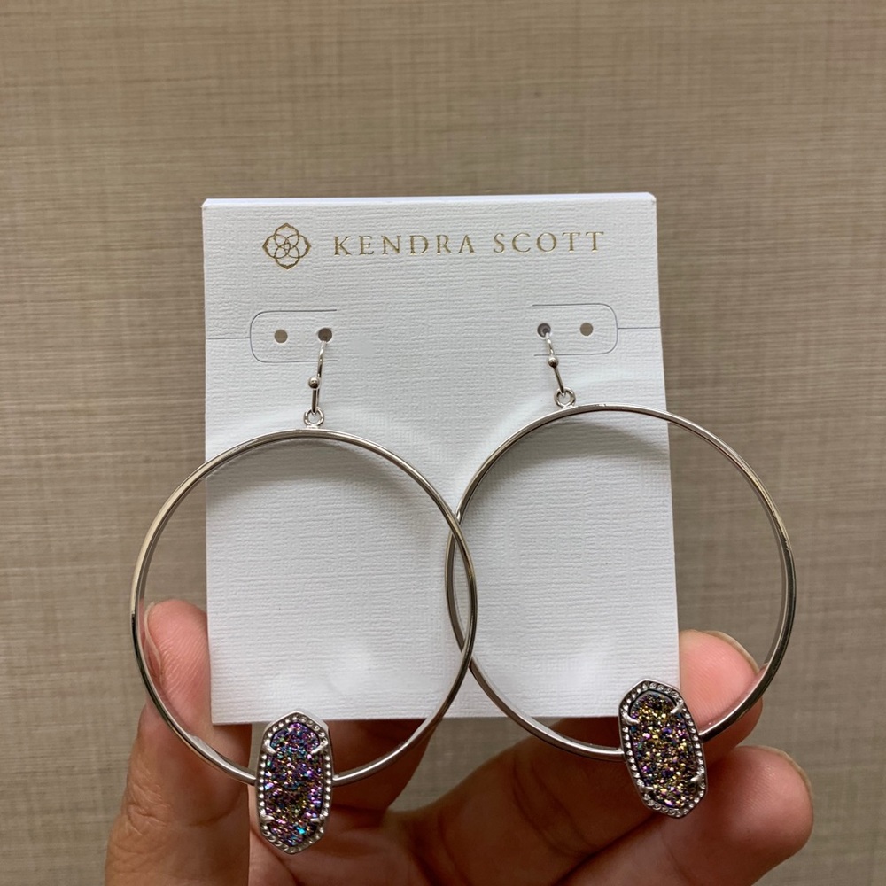 Kendra Scott Elora Hoop Drop Earrings